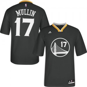 Maillot NBA Golden State Warriors #17 Chris Mullin Noir Adidas Swingman Alternate - Homme