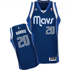 Dallas Mavericks #20 Adidas Alternate Bleu marin Swingman Maillot d'équipe de NBA en ligne - Devin Harris pour Homme