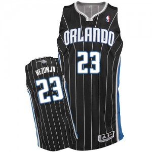 Maillot NBA Noir Mario Hezonja #23 Orlando Magic Alternate Authentic Homme Adidas