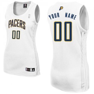 Maillot NBA Authentic Personnalisé Indiana Pacers Home Blanc - Femme