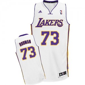 Los Angeles Lakers Dennis Rodman #73 Alternate Swingman Maillot d'équipe de NBA - Blanc pour Homme