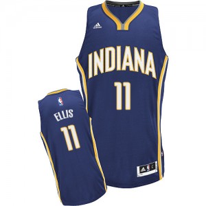 Maillot NBA Bleu marin Monta Ellis #11 Indiana Pacers Road Swingman Homme Adidas