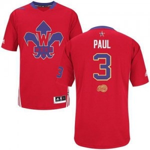 Los Angeles Clippers #3 Adidas 2014 All Star Rouge Swingman Maillot d'équipe de NBA Braderie - Chris Paul pour Homme