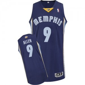 Maillot Adidas Bleu marin Road Authentic Memphis Grizzlies - Tony Allen #9 - Homme