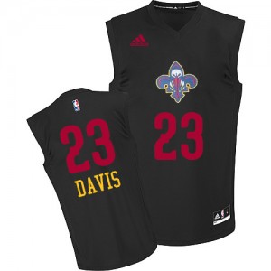 Maillot NBA New Orleans Pelicans #23 Anthony Davis Noir Adidas Authentic New Fashion - Homme