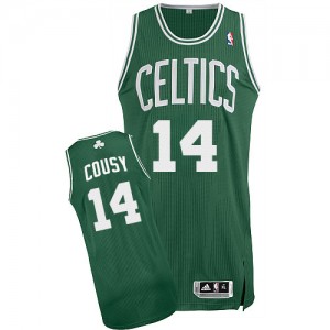 Maillot NBA Authentic Bob Cousy #14 Boston Celtics Road Vert (No Blanc) - Homme