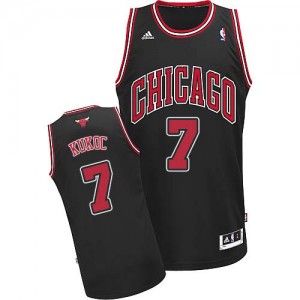 Maillot NBA Noir Toni Kukoc #7 Chicago Bulls Alternate Swingman Homme Adidas