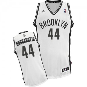 Brooklyn Nets Bojan Bogdanovic #44 Home Swingman Maillot d'équipe de NBA - Blanc pour Homme
